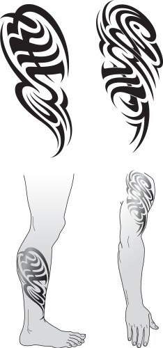 Upper Arm Tribal Tattoo Flash