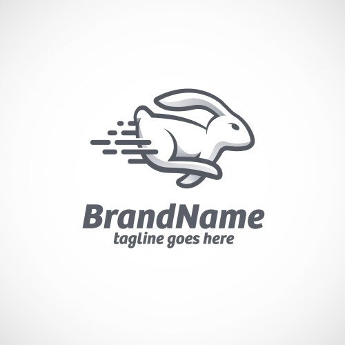 Rabbit Racing Logo Vector Rabbit with carrot Royalty Free Vector Image - VectorStock