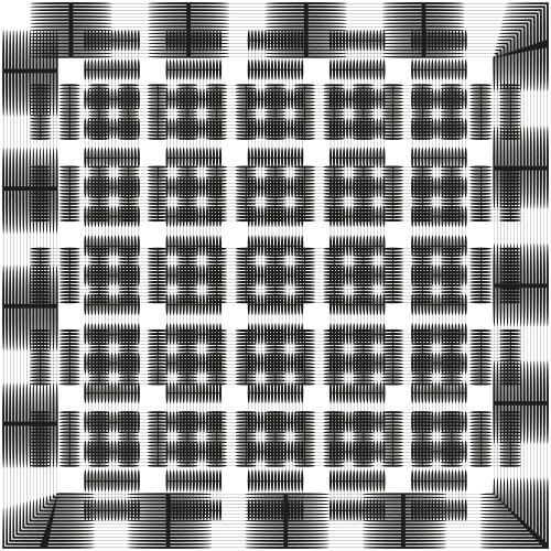 Blurred grid pattern pixel square design abstract vector image