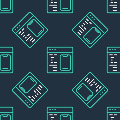 Line software web developer programming code icon vektorbild