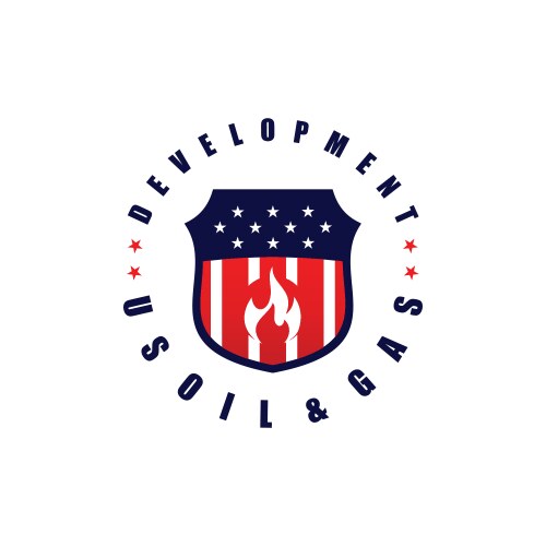 Us oil logo Vector Image