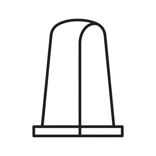 Line Drawing of a Bell Vector Image