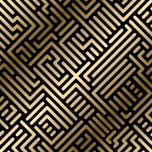 Modern ornamental gold 3d greek seamless pattern Vector Image