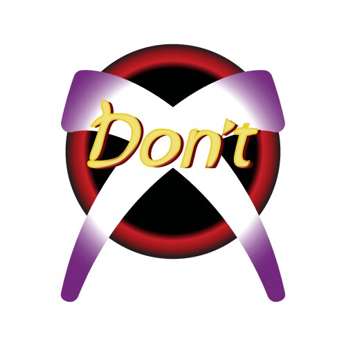 Button retro ui - dont push stop key old vector image