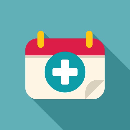 Calendar icon showing days of the month passing Vector Image