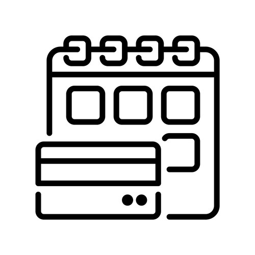 Card Installment Payment Icon – Royalty-Free Vector | VectorStock