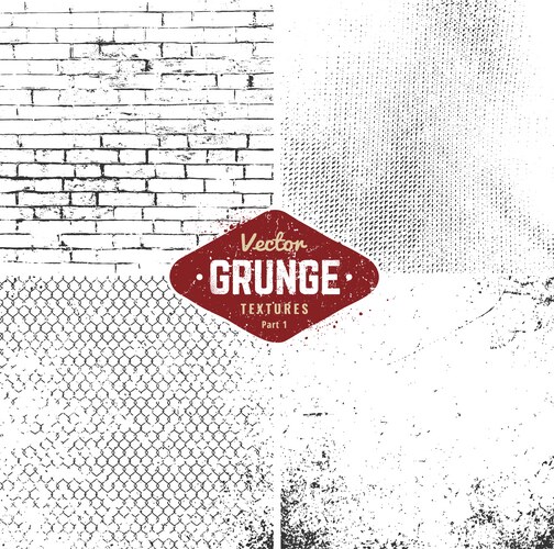 Grunge textures set Royalty Free Vector Image - VectorStock