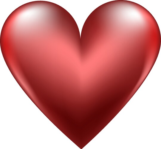 Red brush heart Royalty Free Vector Image - VectorStock