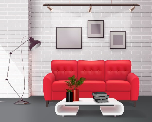 Living room interior Royalty Free Vector Image