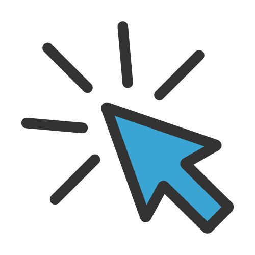 Click icon arrow mouse web button cursor digital vektorbild
