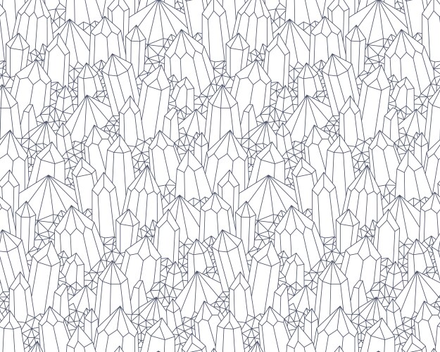 Fantasy crystals pattern Royalty Free Vector Image