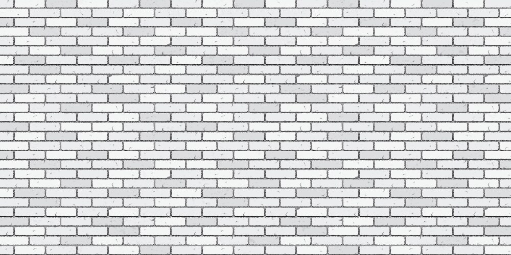 Brick wall masonry seamless pattern white Vector Image