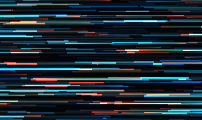 Futuristic neon glitch background glitched Vector Image
