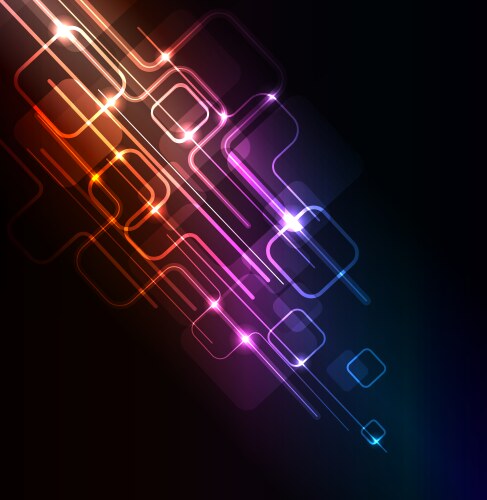 Abstract neon purple background with lines Vector Image
