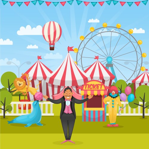 Circus frame Royalty Free Vector Image - VectorStock