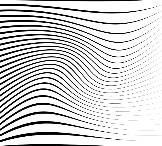 Abstract pattern texture with wavy billowy lines vector image