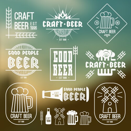 Beer Riff Vector Logo Beer Royalty Free Vector Image - VectorStock