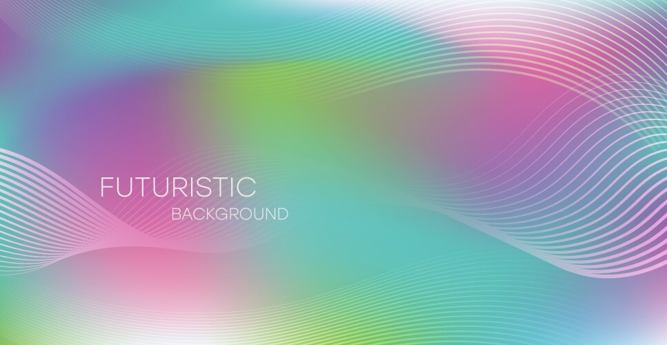Gradient abstract background with dynamic wave vector image