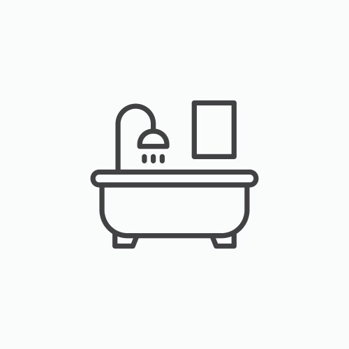 Bathroom icon set Royalty Free Vector Image - VectorStock