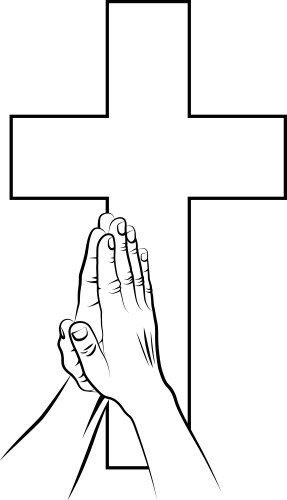 prayer vector image