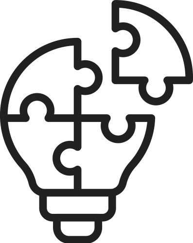 Problem solving icon image vector image