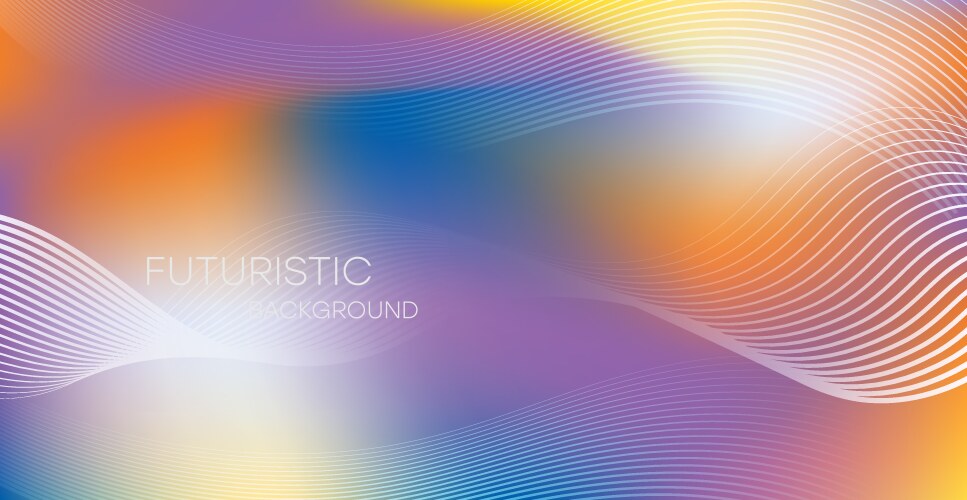 Gradient abstract background with dynamic wave vector image