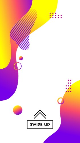 Template for social media stories abstract vector image