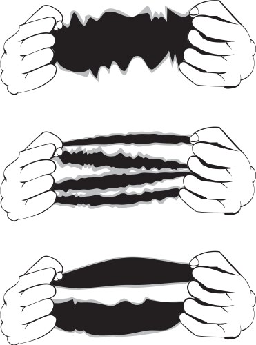 Grunge Hand with Gesture Splatters – Free Vector | VectorStock