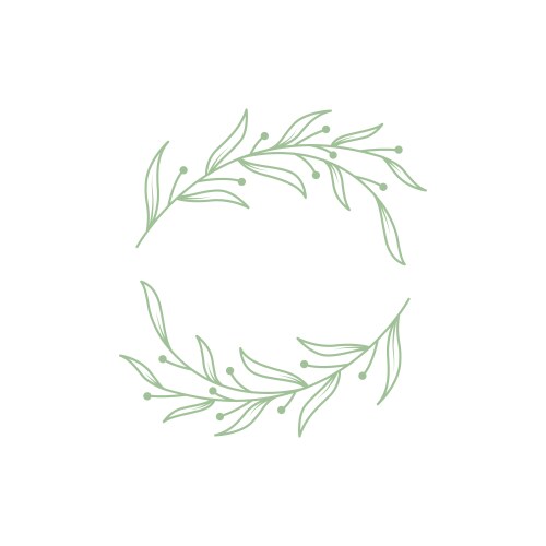 leaf olive oil logo design image vector image vector image