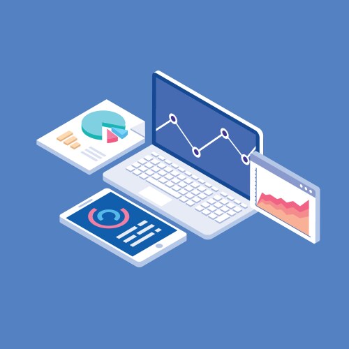 Statistical Data Visualization vector image