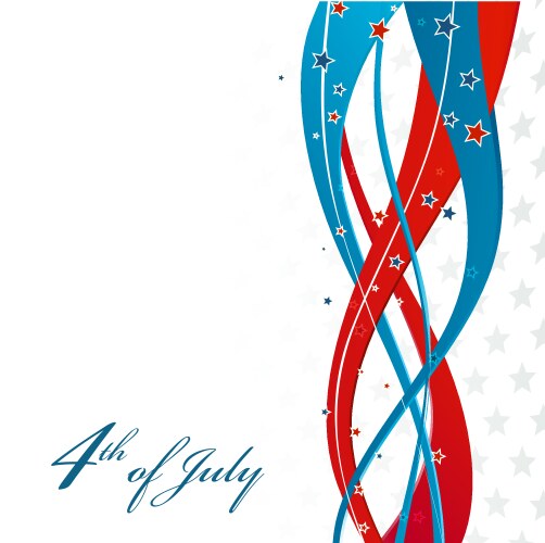 Stars and Stripes Patriotic Background Vector Image