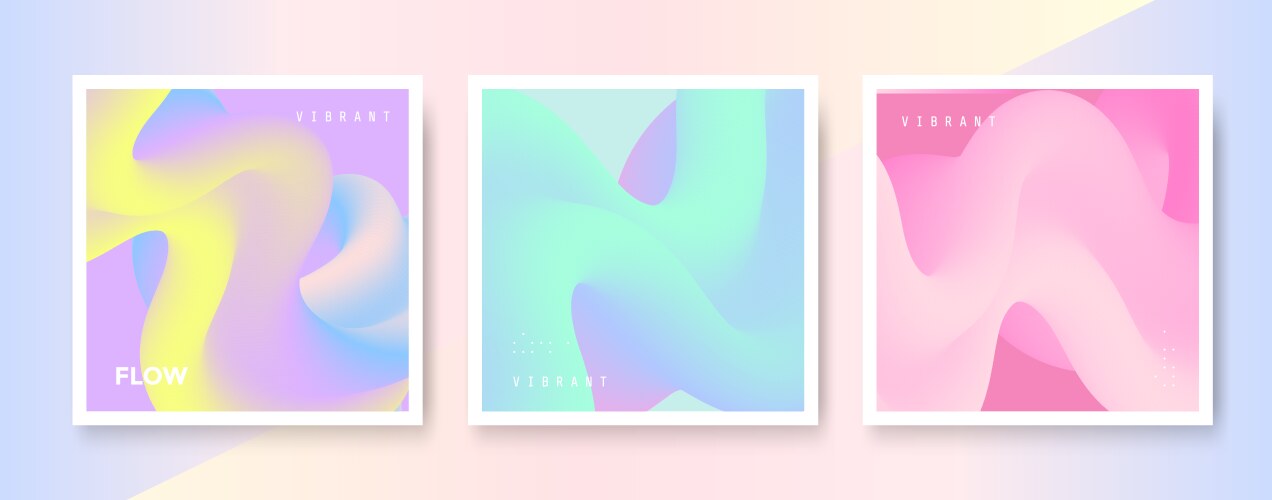 Abstract Gradient Square Patterns vector image