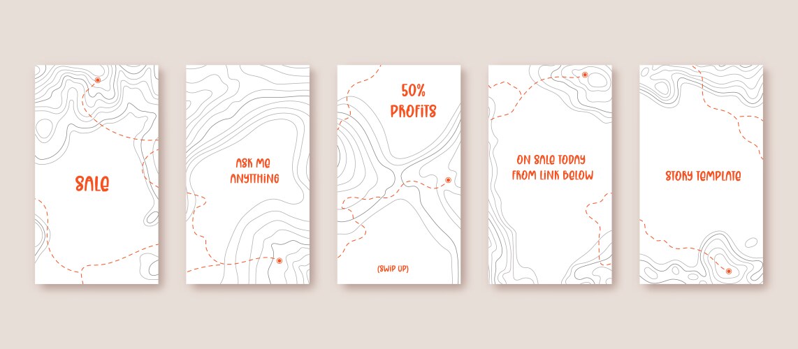 Topographic map patterns topography line Vector Image