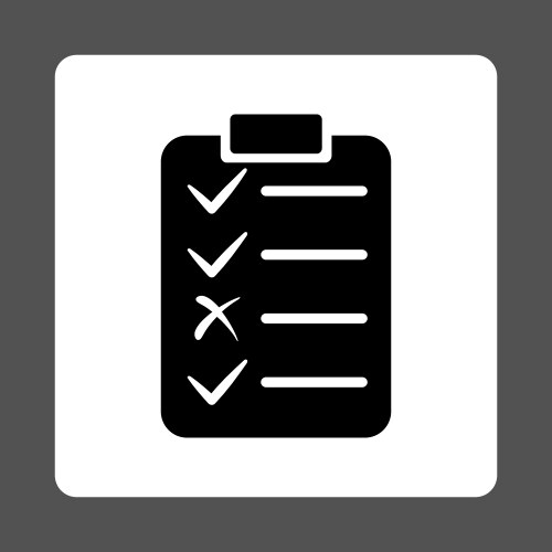 Task list icon from commerce buttons overcolor set vektorbild