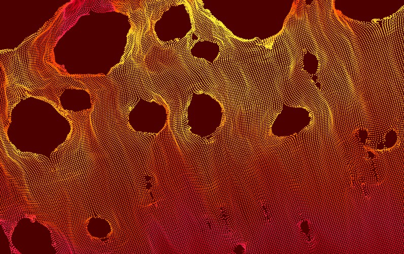 This spiderweb has been broken abstract grid vector image