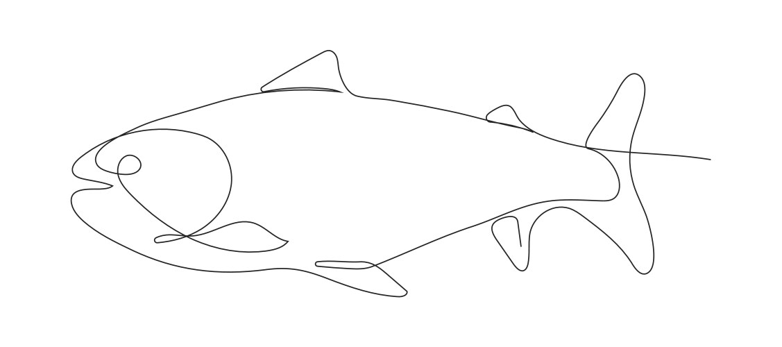 Fish Line Drawing Vector Images (over 35,000)