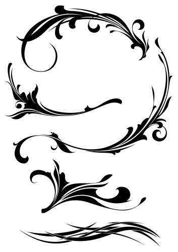 Victorian frame set Royalty Free Vector Image - VectorStock