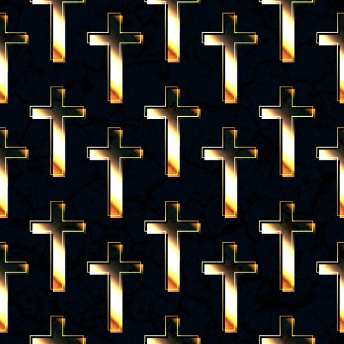 Neon cross geometric seamless pattern Royalty Free Vector