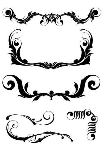 Victorian frame set Royalty Free Vector Image - VectorStock
