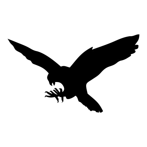Sparrowhawk in Flight Vector Image