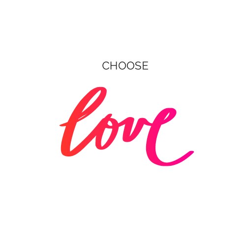 Hand Drawn Love Calligraphy Vector Image