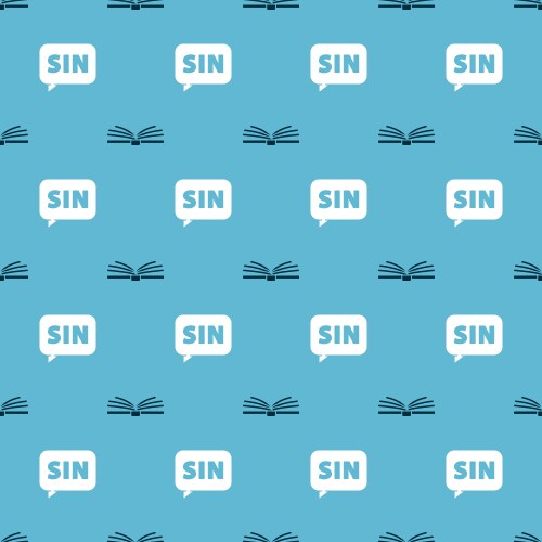 Set open book and mathematics function sine vector image