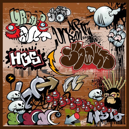 Urban Graffiti Art Vector Image