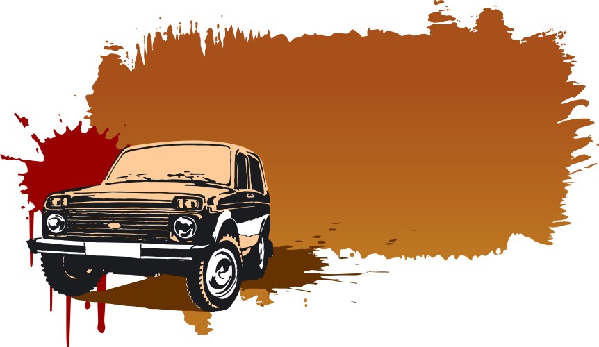 Rugged Off-Road Vehicle Vector Image