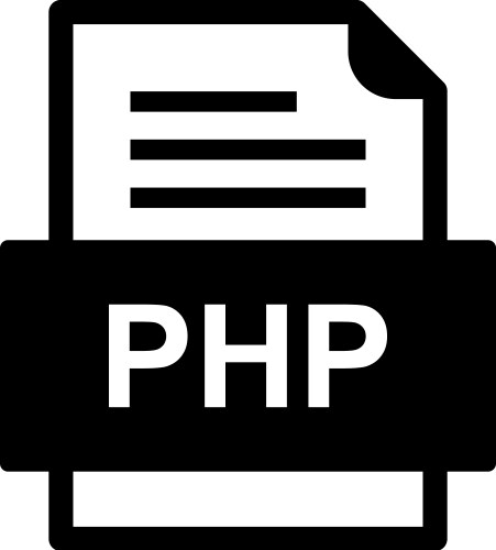 Php file document icon vector image