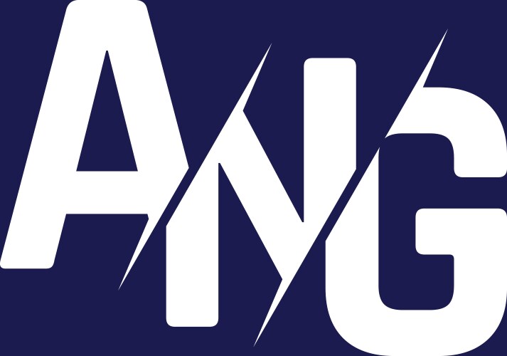 Monogram letters initial logo design axg Vector Image