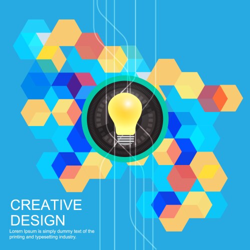 Colorful brainstorming concept Royalty Free Vector Image