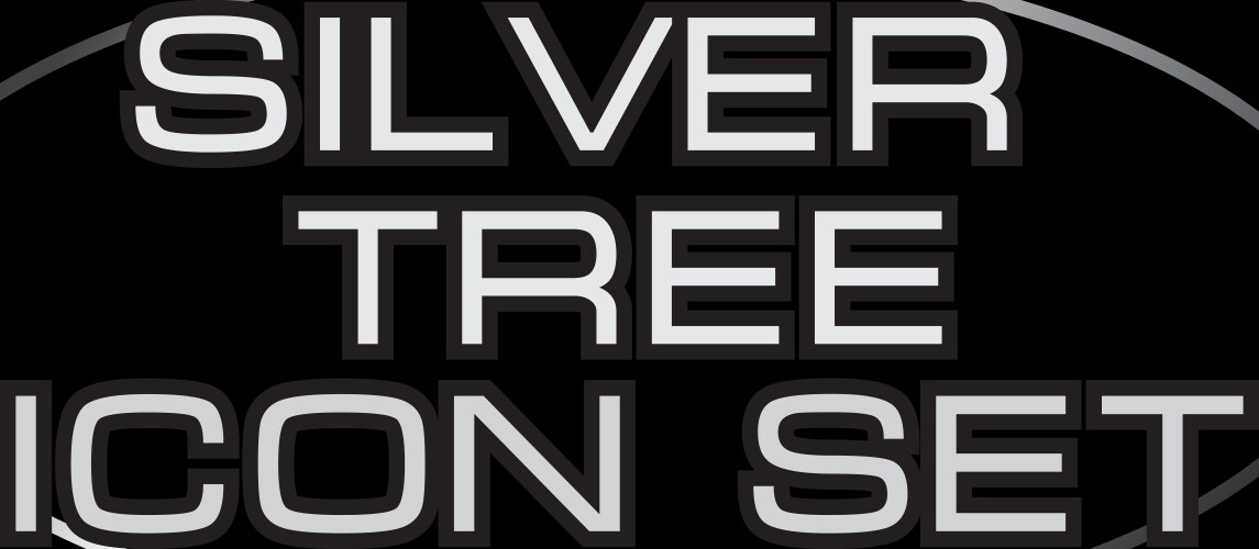 Silver Embossed Font Collection – Royalty-Free Vector | VectorStock