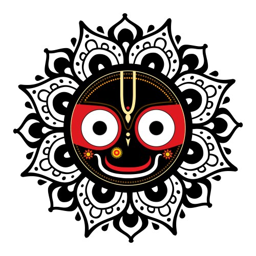 Lord Jagannath - Hindu God Vector Image