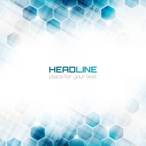 Background with abstract hexagonal pattern vector image